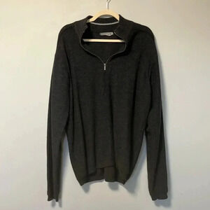 Smartwool quarter zip grey merino wool  sweater